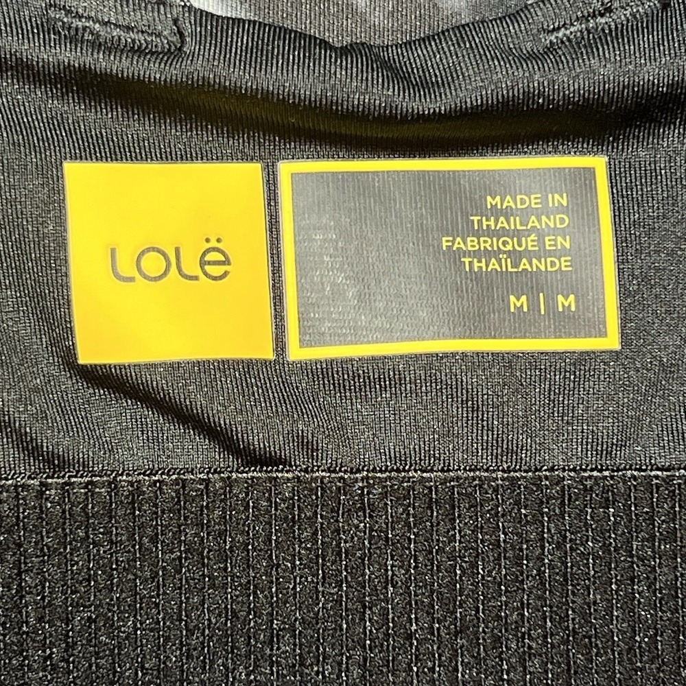 Lole Sports Bra Womens Size M Burst Up‎ Crossback Medium Support High Neck Yoga - Picture 4 of 7